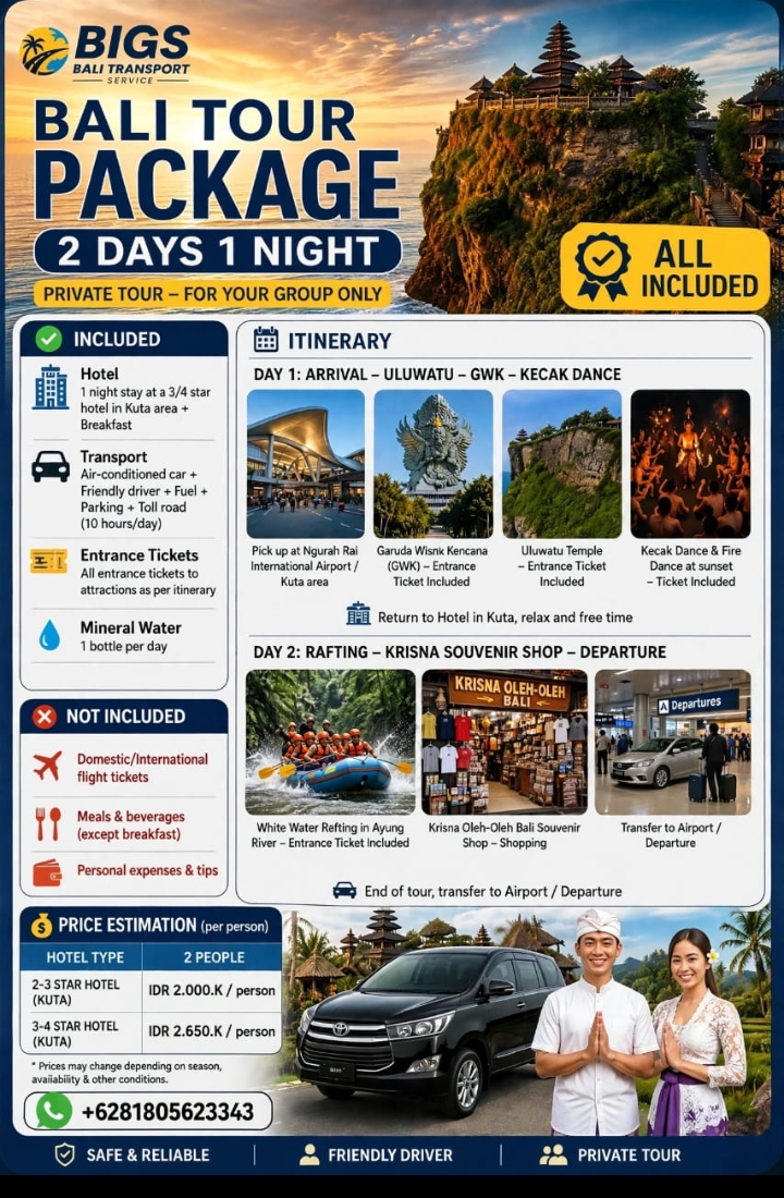 BIGS bali travel package image 1