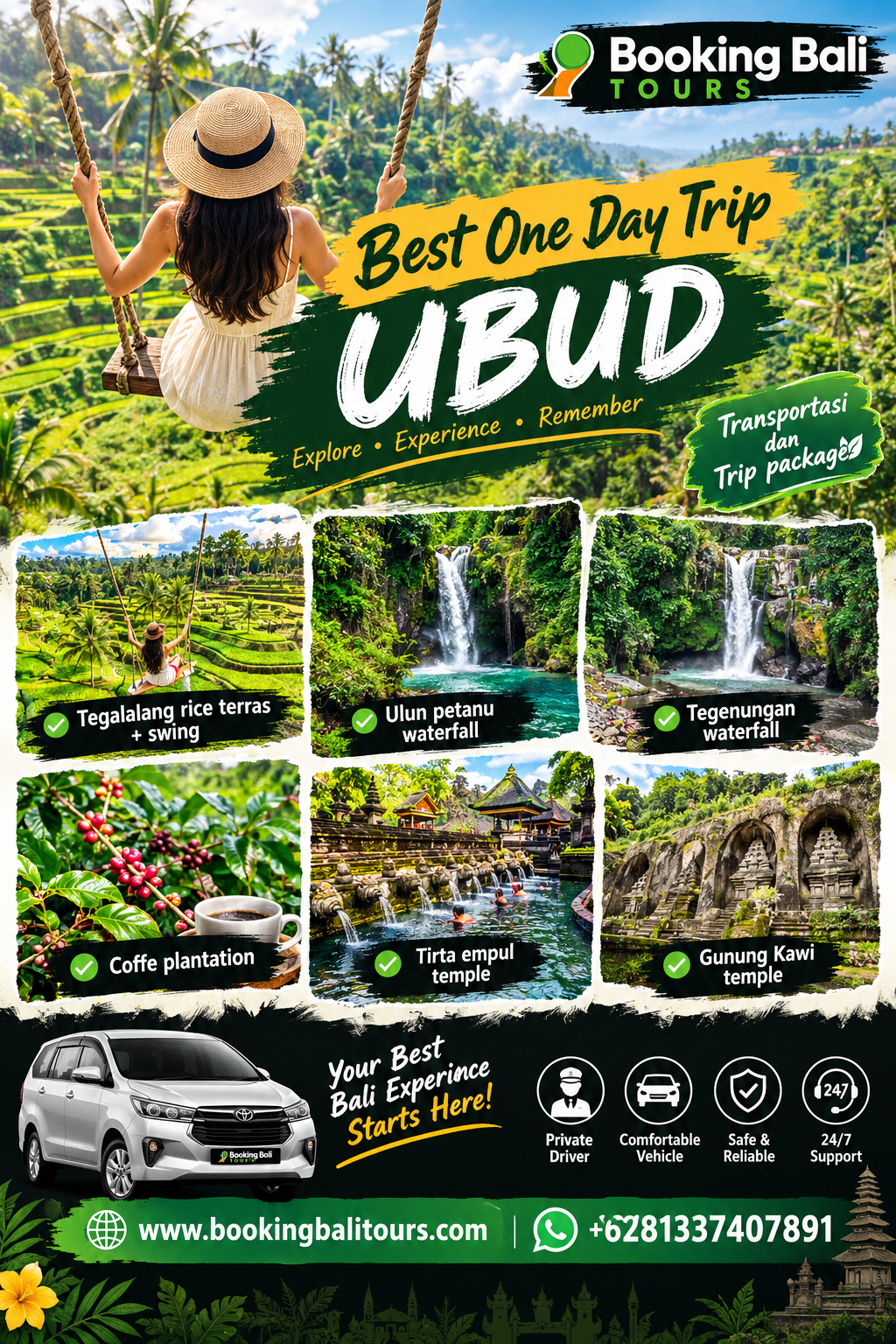Bali private tours and transportation image 1